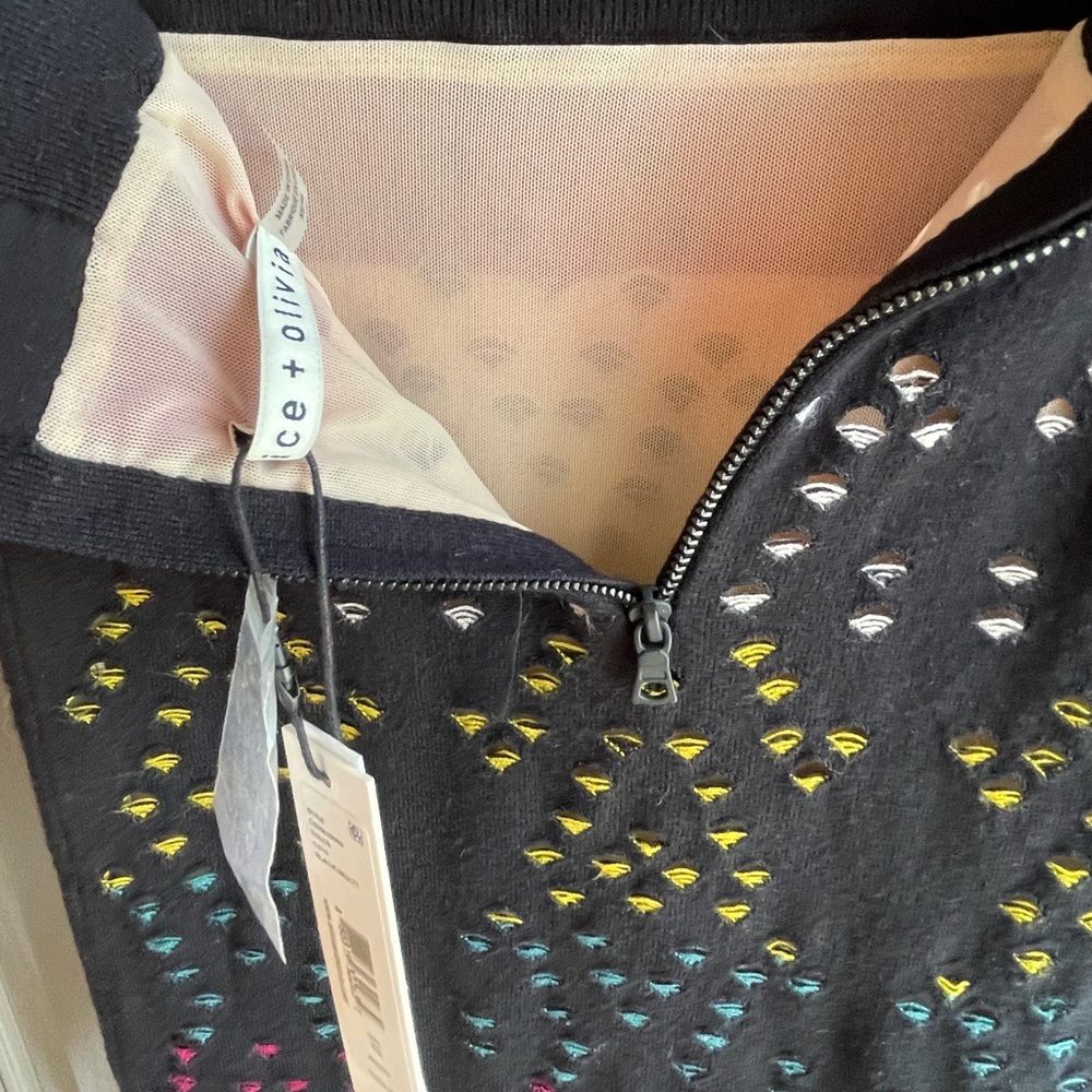 NWT Alice + Olivia Ani Pencil Skirt Multi Color Dead stock - Picture 5 of 9